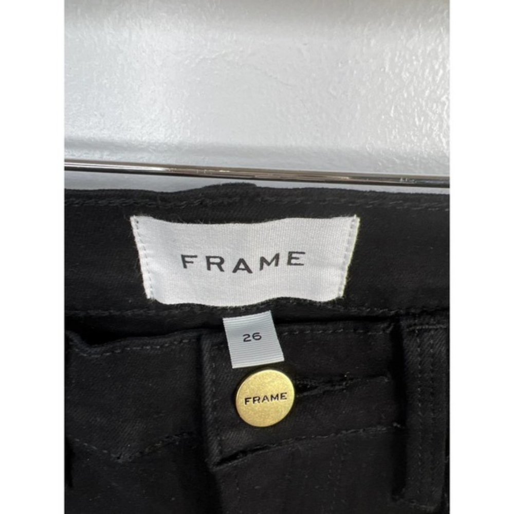 Frame Le Color Cropped Mid Rise Women's Denim Jeans Film Noir Size: 26 NWOT - Picture 5 of 10